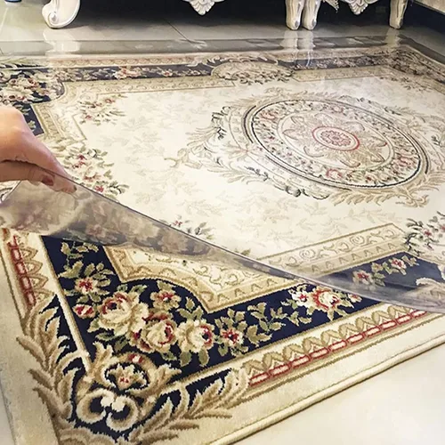 Vista 3 de Runner Rugs - Protector de vinilo transparente de plástico para pasillo, 2 x 7.6 pies, tapete protector para pisos de madera dura, antideslizante