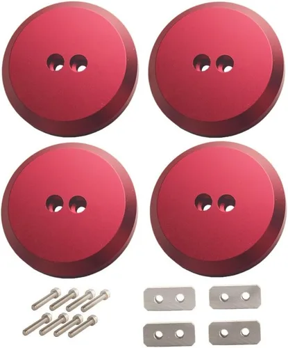 Vista 2 de Dewhel Adaptador de almohadilla de aluminio anodizado para Corvette C8/C7/C6 Premium Bolt on Jack Points - Paquete de 4
