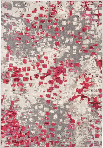 Vista 52 de SAFAVIEH Colección Madison - Alfombra de pasillo, 2'2" x 6', color fucsia y oro, diseño bohemio abstracto envejecido, no desprende pelusa y fácil