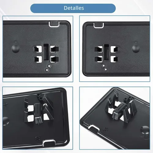 Vista 5 de Reemplazo para Soporte de Marco de Placa de Matrícula del Parachoques Delantero 2018-2020 Ford F150 JL3Z17A385BA
