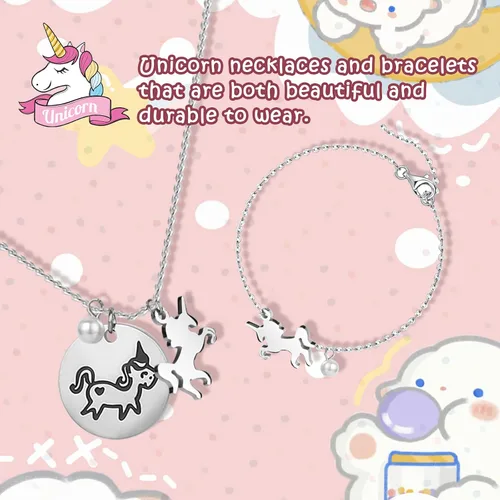 Vista 5 de efubaby Joyero musical mejorado para niñas con 3 cajones extraíbles, juego de joyas de bailarina giratoria y unicornio, joyeros para niños y niñas