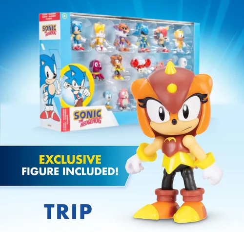 Vista 4 de Sonic The Hedgehog Sonic Super Set 16 Pack Eggman+ Figura [Exclusivo de Amazon] Paquete de 16