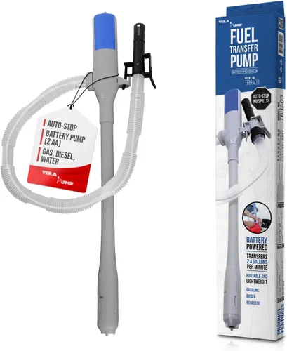 Vista 9 de TERA PUMP Bomba automática de transferencia de líquidos alimentada por batería con sensor de parada automática + manguera extra larga de 10 pies
