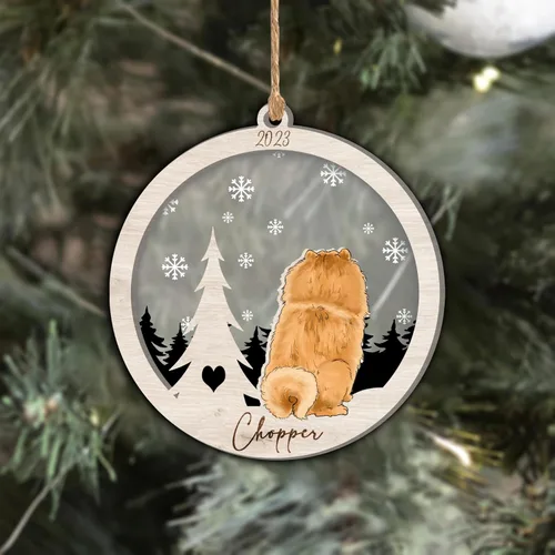 Vista 276 de Nazenti Adorno de Navidad conmemorativo personalizado, regalo personalizado de recuerdo de perro, condolencias por pérdida de mascotas, sabueso