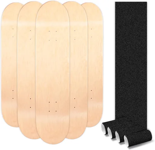 Vista 8 de Tablas de Skateboard de Maple LOSENKA, Tablas de Skateboard de Cola Doble, Tablas de Skateboard Ligeras, Cinta Adhesiva de Agarre Gratuita