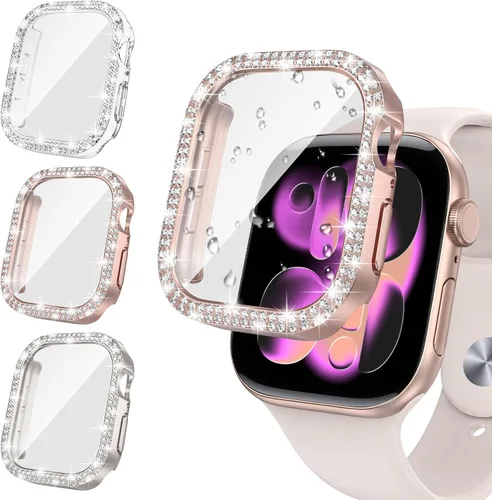 Vista 13 de Tensea - Funda protectora de pantalla para Apple Watch SE 3/SE 2/SE/6/5/4 de 1.732 in