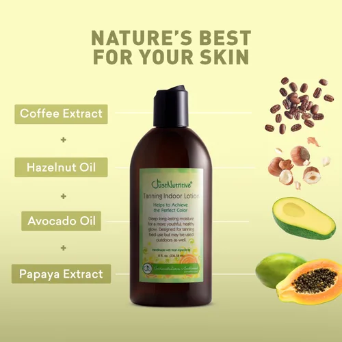 Vista 8 de Loción bronceado interior, mejor loción cama de bronceado, bronceado prolongado protege piel.