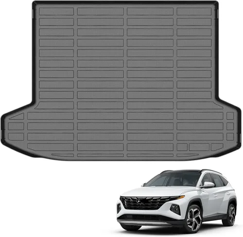 Vista 13 de Auxko Revestimiento de carga para todo tipo de clima, apto para Hyundai IONIQ 5 y 2025 IONIQ 5 N TPE 2022-2024, accesorios de alfombrilla de goma