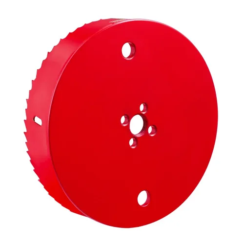 Vista 2 de Sierra de agujero de 4 pulgadas con eje – Estándar de acero resistente – 4 pulgadas para aserrar agujeros en madera normal, madera contrachapada