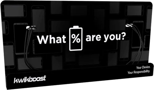 Vista 11 de KwikBoost Estación de carga de cortesía para 8 dispositivos, gráfico negro (independiente)