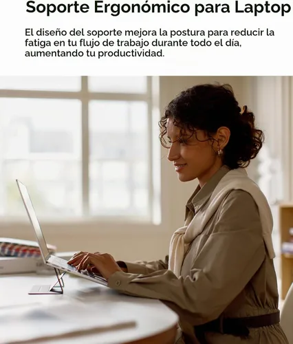 Vista 3 de MOFT - Soporte invisible para laptop, elevador portátil adhesivo para trabajo móvil Fit 11"-16" Laptops Macbook&PC Stand Dual-Angle