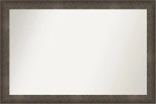 Vista 771 de Amanti Art Espejo de pared personalizado no biselado (25 x 25 pulgadas), marco de bronce acentuado, varios tamaños personalizados, espejo de baño