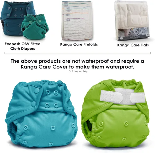 Vista 4 de Kanga Care Rumparooz - Fundas de pañales de tela reutilizables, talla única para pañales ajustados y preplegados con pierna de doble refuerzo