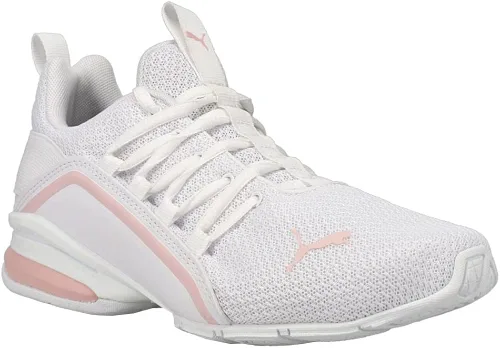 Vista 2 de PUMA Womens Axelion Metallic Wide Training Sneakers Athletic Shoes - White