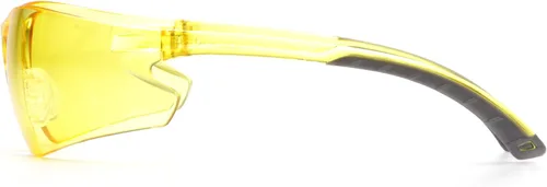 Vista 4 de Pyramex Itek - Gafas de seguridad con lentes ámbar, patillas ámbar