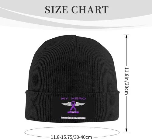 Vista 3 de Beanie Hat Unisex Stretchy Hat Soft Warmth Knit Hat Cap for Men & Women