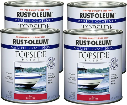 Vista 11 de Rust-Oleum 207005 Pintura para cubierta marina Marine Coatings, cuarto de galón, color gris acorazado