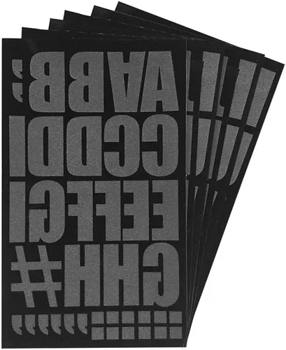 Vista 6 de Magfok Letras termoadhesivas de transferencia de 2 pulgadas, 18 hojas (negro)