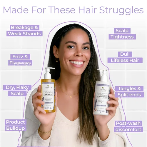 Vista 4 de Tree To Tub Champú y acondicionador de lavanda para cabello seco, cuero cabelludo seco, encrespamiento, champú y acondicionador hidratante de aceite