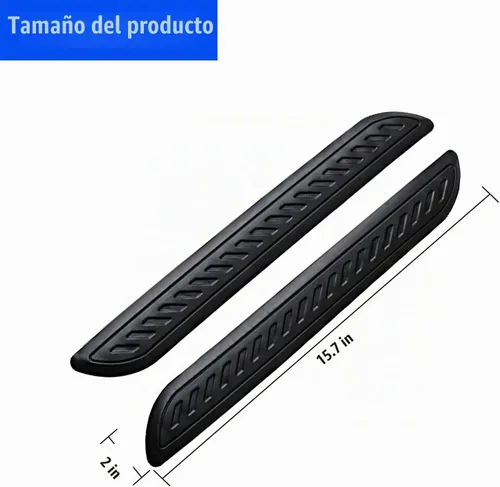 Vista 2 de QODOLSI 2 piezas de tiras protectoras antiarañazos y anticolisión para parachoques de coche, adhesivos universales antidesgaste de 39,99 cm