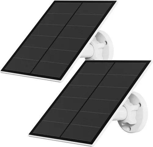 Vista 9 de Panel solar de 5 W para cámara de seguridad, panel solar USB para cámara de batería recargable DC 5 V para exteriores, paneles solares con puerto