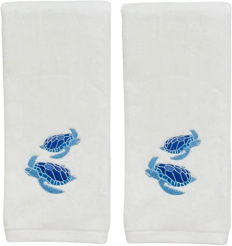 Vista 38 de Serafina Home Toallas de mano náuticas para huéspedes: Coastal Love Anchors The Soul, 2 piezas suaves y absorbentes