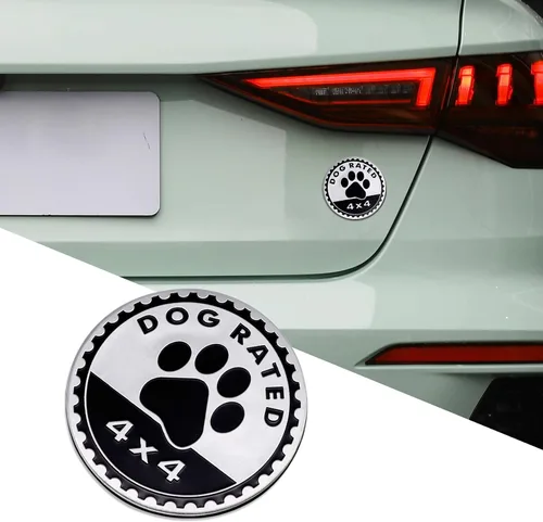 Vista 14 de Insignias de metal 3D para automóvil, emblema de cerveza de 4 x 4, insignia redonda de decoración exterior automotriz para automóviles, camiones