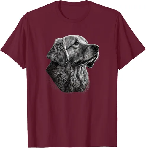 Vista 12 de Camiseta divertida Golden Retriever, Negro