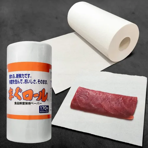 Vista 9 de Papel Magu Rollo de Pescado y Preservación de Carne Toallas de Papel Pescado Sashimi Papel