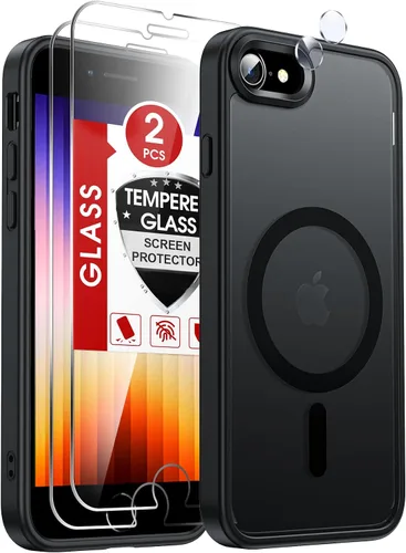 Vista 59 de LeYi Funda para iPhone XR: con protector de pantalla X2 + 2 funda para cámara [compatible con MagSafe] Funda protectora magnética i iphoneXR