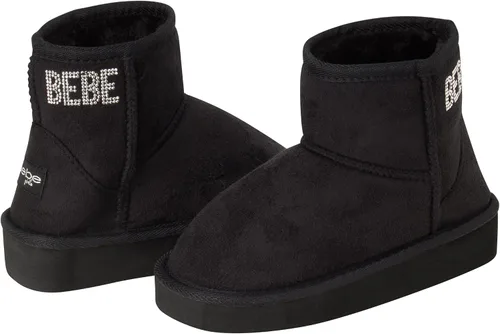 Vista 2 de bebe Botas de invierno para niñas, botines de piel de oveja sintética, botas cortas con plataforma para niñas, botas de moda mullidas (11-4)