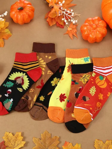Vista 6 de Giegxin 12 pares de calcetines divertidos para mujer, calcetines coloridos de lunares para niñas, calcetines deportivos para el día de San Patricio