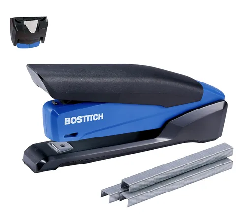 Vista 10 de Bostitch Office Executive - Engrapadora 3 en 1, incluye 210 grapas y removedor de grapas integrado, grapado con un dedo, sin esfuerzo, capacidad