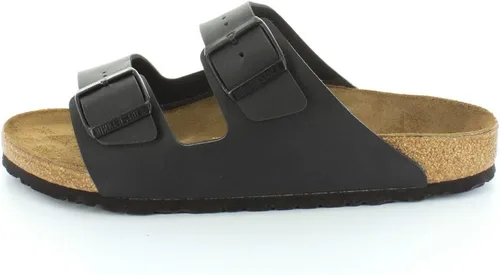 Vista 2 de Birkenstock Arizona - Sandalia unisex, cuero negro Birko-Flor, talla EE.UU. 39