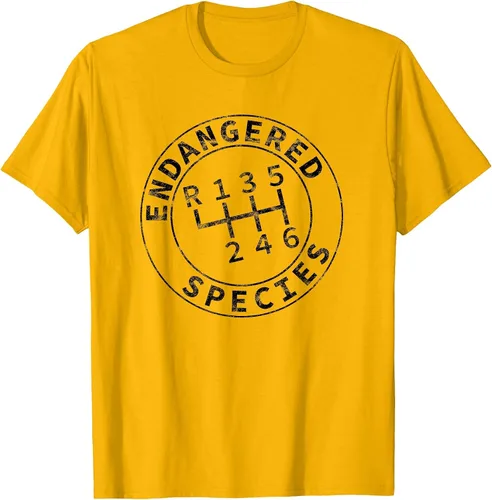 Vista 21 de Endangered Species Stick Shift Manual Transmission Drivers T-Shirt Baby Blue