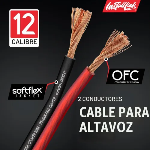 Vista 7 de Install Link Cable de altavoz calibre 12 AWG (100 pies) para automóvil o cine en casa (OFC) Pure OFC Copper, 12/2 Speaker Cable, 2-Conductor