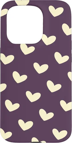 Vista 14 de Yellow Heart Pattern Minimalist Love Case for iPhone 16