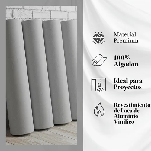 Vista 6 de Tela térmica plateada resistente al calor de 60" por yarda - Material aislante para fundas de tabla de planchar, protectores térmicos y proyectos
