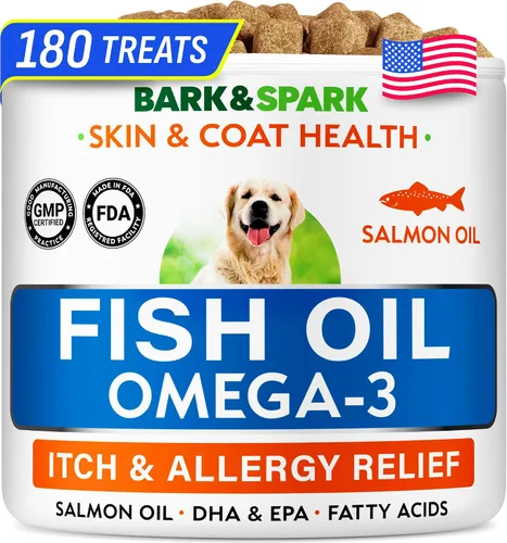 Vista 8 de Omega 3 + Aceite de pescado para perros - Apoyo para la piel y el pelaje