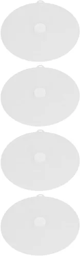 Vista 6 de Reusable Silicone Lids Heat Microwave Safe Silicone Covers for Bowls Plates Dishes 23cm 4Pcs Kitchen Essentials