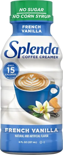 Vista 19 de SPLENDA Crema de café de vainilla francesa baja en calorías, sin azúcar, botella de 8 onzas líquidas