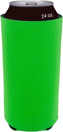 Vista 28 de Espuma en blanco plegable de 24 oz. Can Coolie (variedad, paquete de 6)