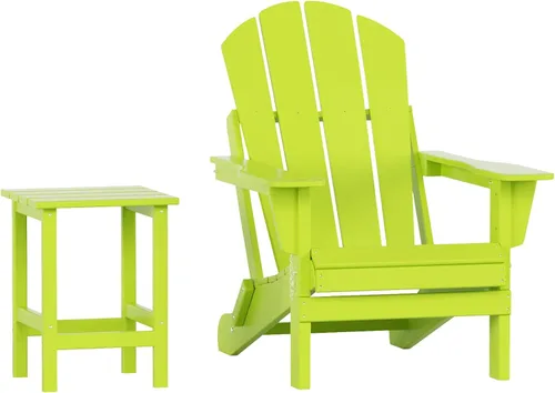 Vista 20 de WO Home Furniture - Juego de 3 sillas plegables para exteriores, mesa auxiliar, resistente a la intemperie y a los rayos UV, para césped, jardín
