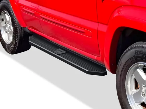 Vista 8 de APS Estribos de 6 pulgadas, color negro mate, compatibles con Jeep Liberty 2002-2007 de 4 puertas