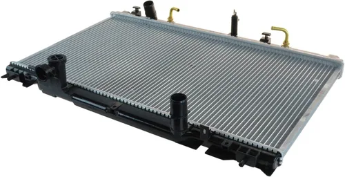 Vista 109 de TRQ Radiador de núcleo de aluminio de 1 fila Compatible con Subaru WRX STI 2.5L Turbo AWD 2015-2020
