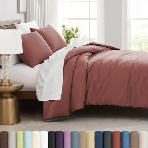 Vista 15 de Southshore Fine Living, Inc. Juego de funda de edredón tamaño extra grande individual/XL, ropa de cama de microfibra cepillada premium de fácil
