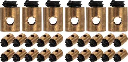 Vista 10 de Cabilock Kit de abrazadera de núcleo de embrague, 20 pezones de cable de acelerador de metal, ajuste universal para motocicleta y scooter