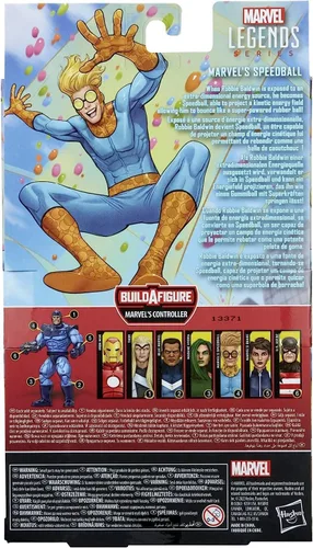 Vista 3 de Hasbro Marvel Legends Series Speedball Classic Comics Figura de acción de 6 pulgadas, juguete coleccionable, 1 pieza Build-A-Figure