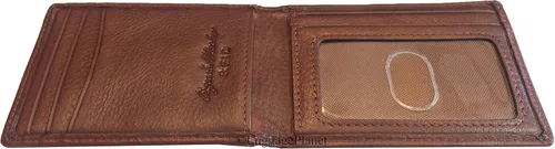 Vista 3 de Osgoode Marley Cartera de cuero para hombre con clip de dinero plegable magnética RFID Negro