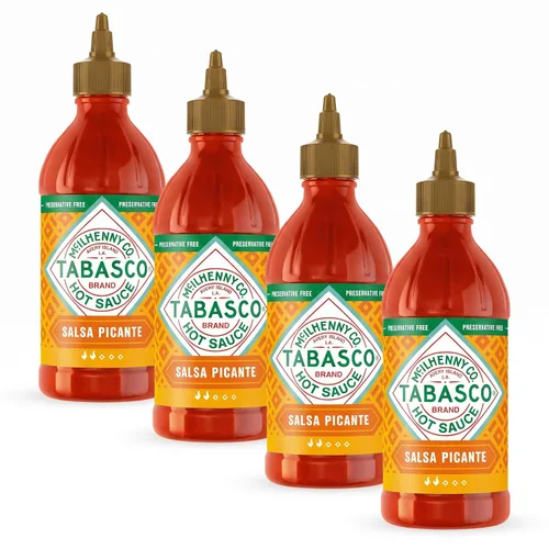Vista 14 de TABASCO Marca Paquete de Variedad de Salsa Picante, Set de Regalo Incluye Cinco Botellas de Vidrio y Exprimibles de Salsa Picante Tabasco, Perfecto